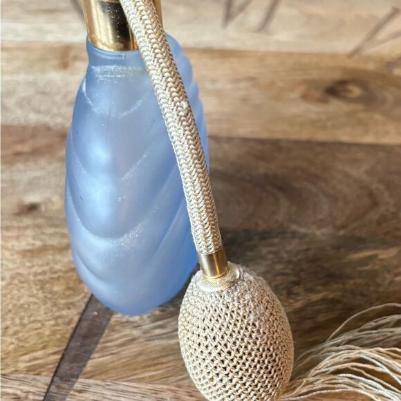 Vintage Frosted Blue Eau De Parfum Bottle Only for Decor EPC - Picture 5 of 6